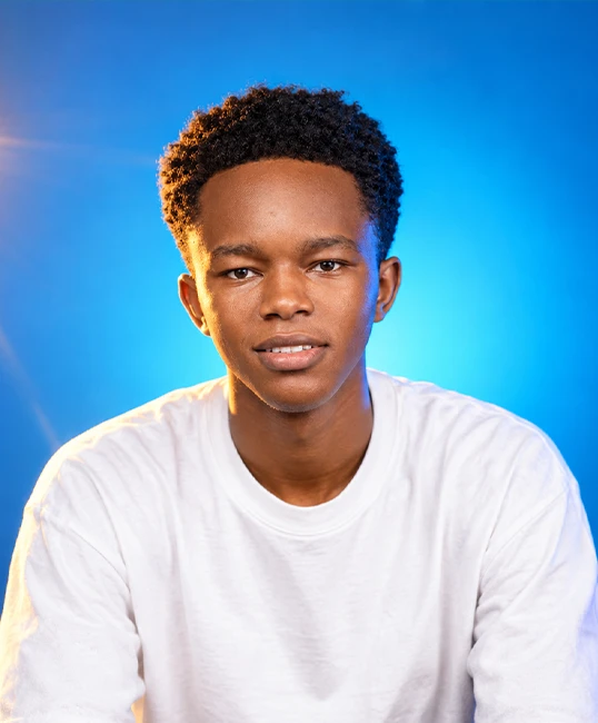 Portrait of Stanley N., website designer and developer in Nairobi