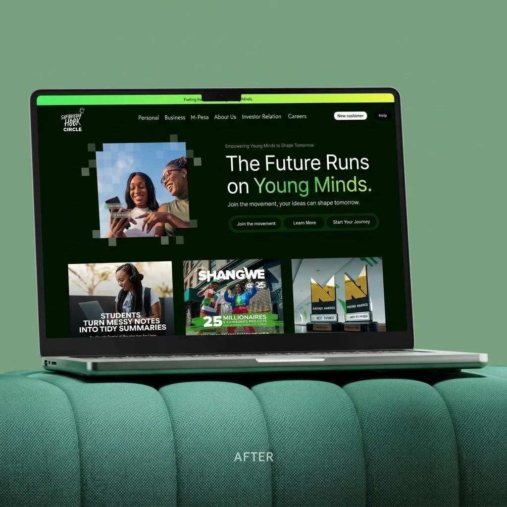 Safaricom Hook UI/UX design case study by Stanley N.